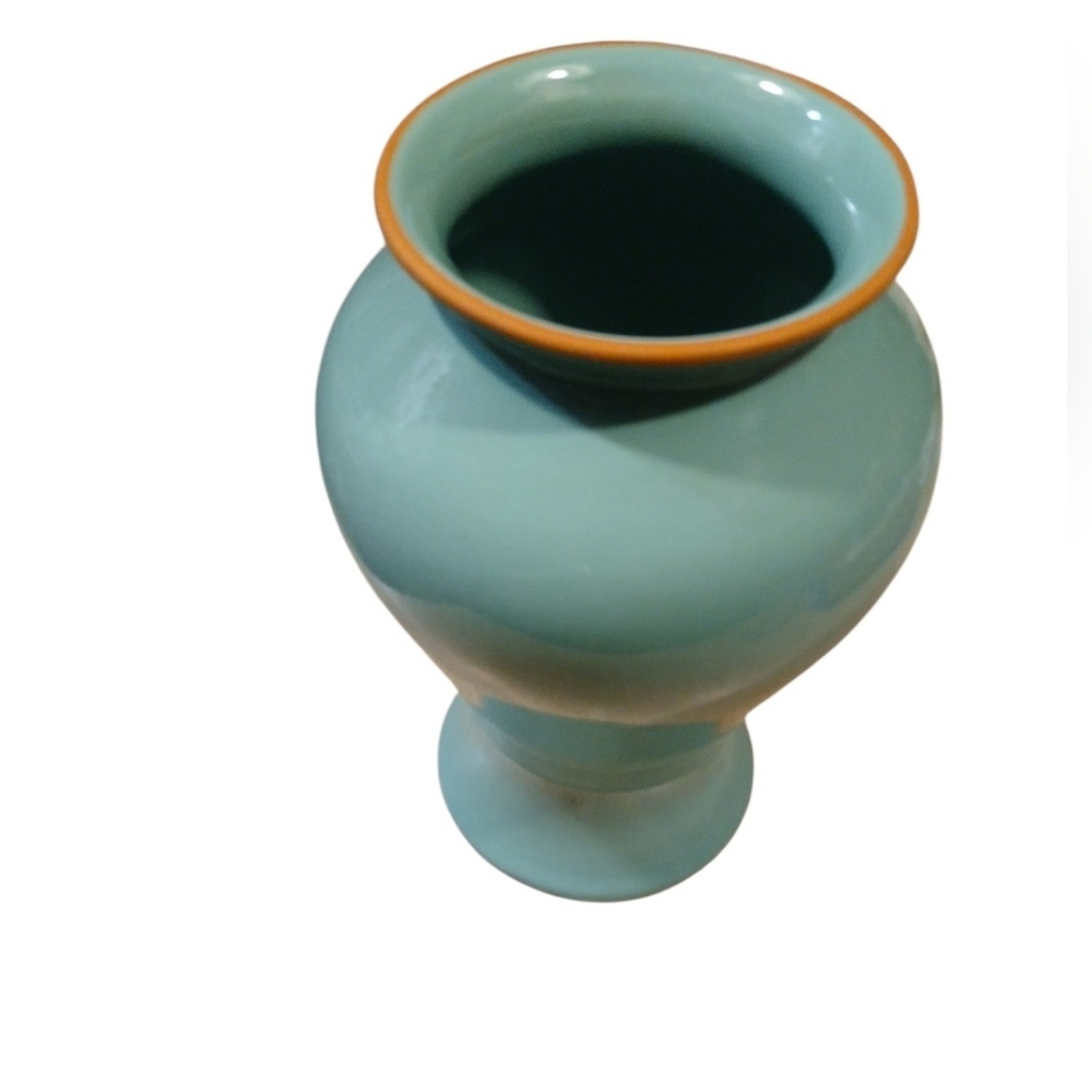 Vintage Teal Vase - Picture 2 of 7